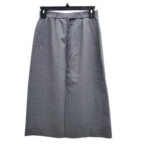 Maison Mendessolle x Mr. Jax Women's Vintage Gray Wool Pleated Skirt Canada Sz 6